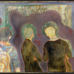 three men admiring something 200x150 cm